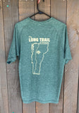 Men's Long Trail Performance T-shirt: Forest Green Heather