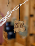 Wooden Long Trail Boot Ornament