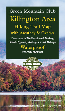 Killington Area Hiking Trail Map with Ascutney & Okemo: Waterproof
